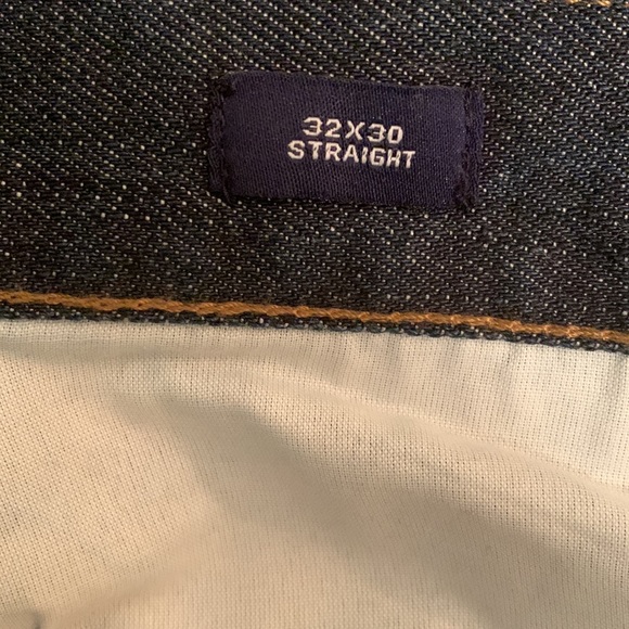 Gap 1969 MEN Jeans Dark Blue Rinse Gap Size 32 Waist 30 Length Straight Leg - Picture 7 of 9